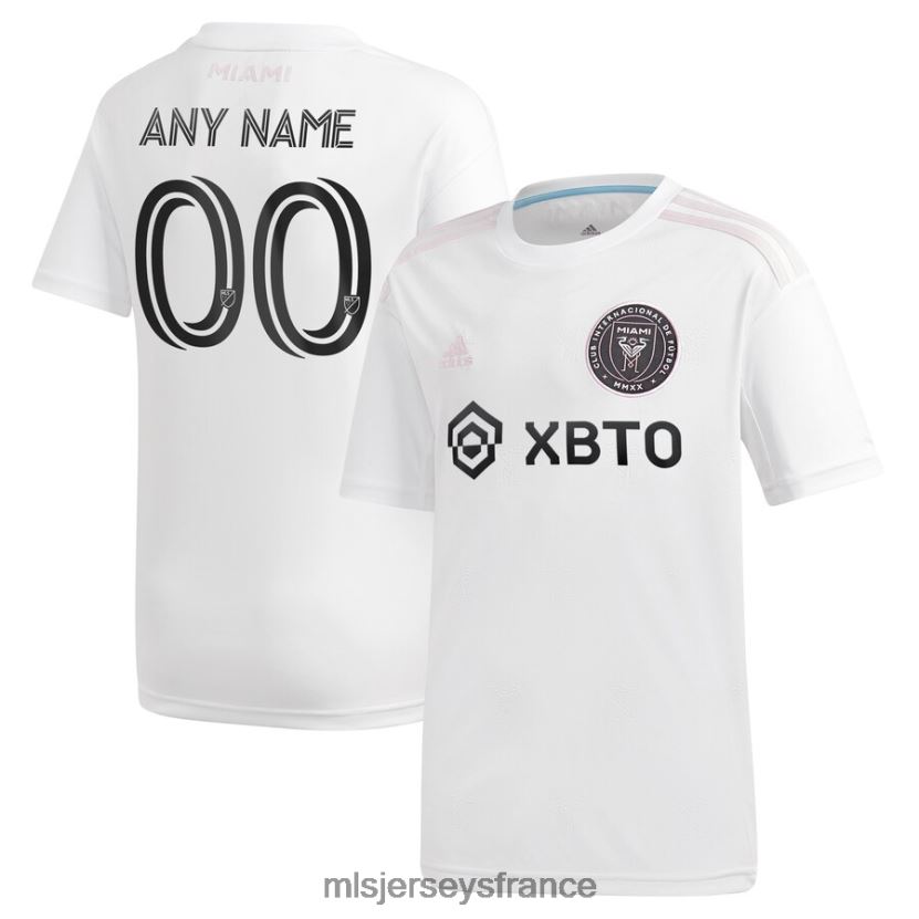 Jersey maillot réplique personnalisé primaire inter miami cf adidas blanc 2020 enfants MLS Jerseys 8664VV441