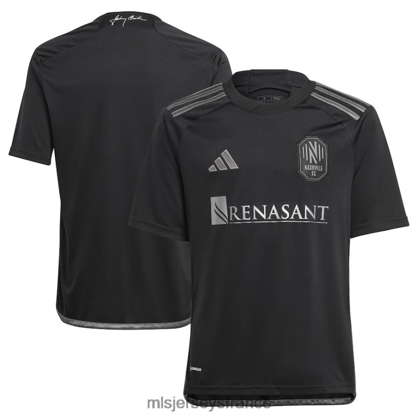 Jersey nashville sc adidas noir 2023 homme en noir kit réplique maillot enfants MLS Jerseys 8664VV75