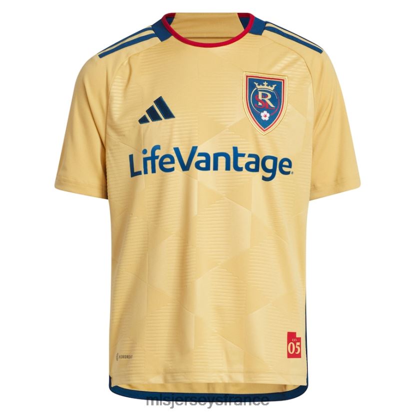 Jersey maillot réplique adidas gold 2023 du lac salé réel The Beehive State Kit enfants MLS Jerseys 8664VV366