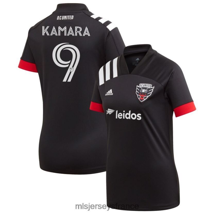 Jersey d.c. maillot réplique primaire United Ola Kamara adidas noir 2020 femmes MLS Jerseys 8664VV1317
