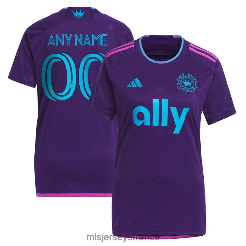 Jersey charlotte fc adidas violet 2023 kit joyau de la couronne réplique maillot personnalisé femmes MLS Jerseys 8664VV174