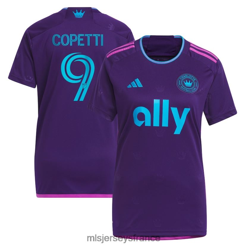 Jersey charlotte fc enzo copetti adidas violet 2023 couronne joyau kit réplique maillot femmes MLS Jerseys 8664VV806