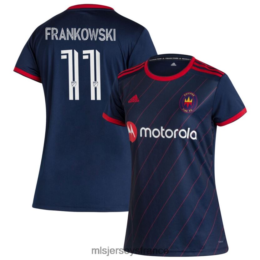 Jersey maillot chicago fire przemyslaw frankowski adidas bleu marine 2020 homecoming réplique femmes MLS Jerseys 8664VV1262