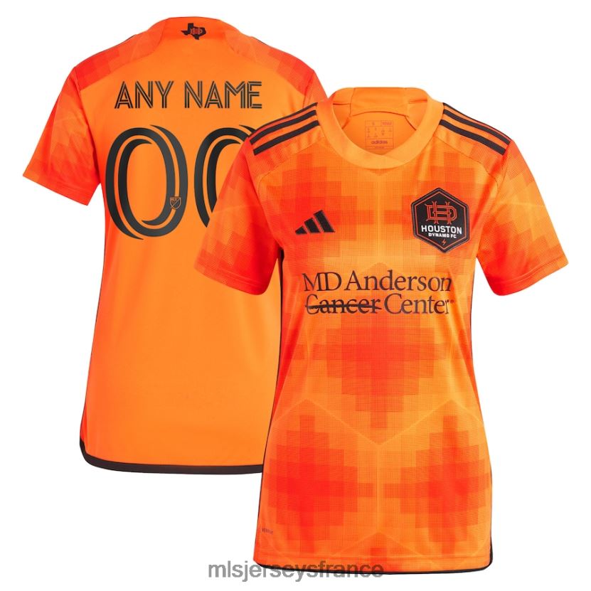 Jersey maillot personnalisé réplique houston dynamo fc adidas orange 2023 el sol femmes MLS Jerseys 8664VV615