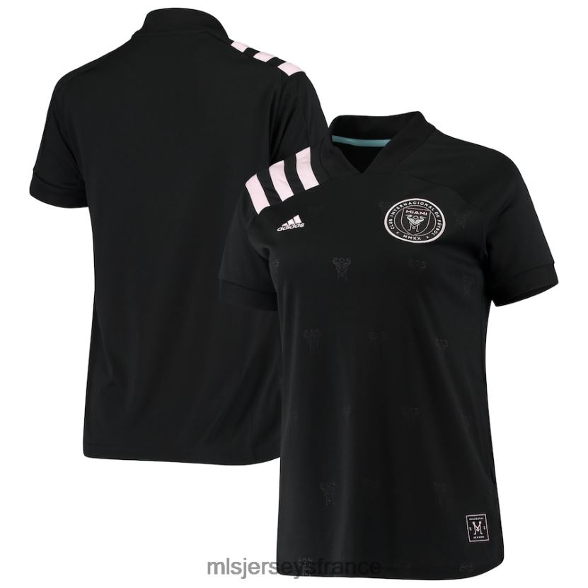 Jersey maillot réplique de l'équipe extérieur inter miami cf adidas noir 2020 femmes MLS Jerseys 8664VV1435