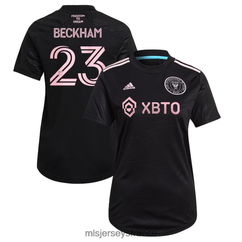 Jersey inter miami cf david beckham adidas noir 2021 maillot de joueur réplique de la palma femmes MLS Jerseys 8664VV662