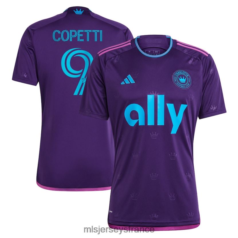 Jersey charlotte fc enzo copetti adidas violet 2023 couronne joyau kit réplique maillot Hommes MLS Jerseys 8664VV634