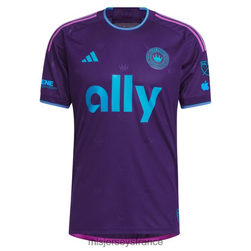 Jersey charlotte fc enzo copetti adidas violet 2023 kit joyau de la couronne maillot authentique Hommes MLS Jerseys 8664VV691