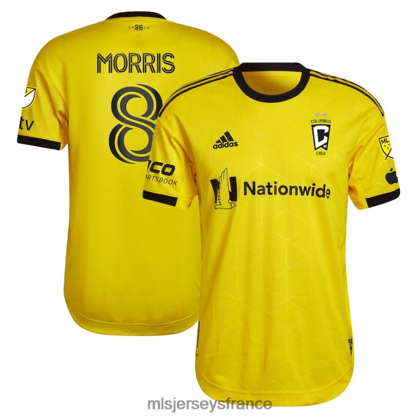Jersey Columbus Crew Aidan Morris adidas jaune 2023 gold standard kit maillot de joueur authentique Hommes MLS Jerseys 8664VV965