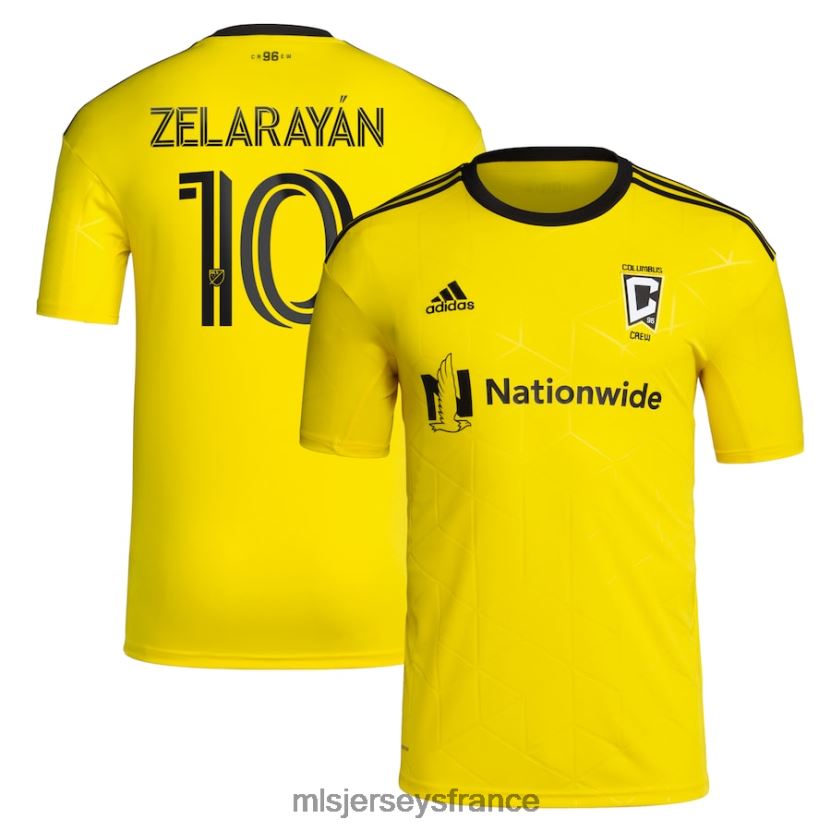 Jersey Columbus Crew Lucas Zelarayan adidas jaune 2022 gold standard kit réplique maillot de joueur Hommes MLS Jerseys 8664VV407