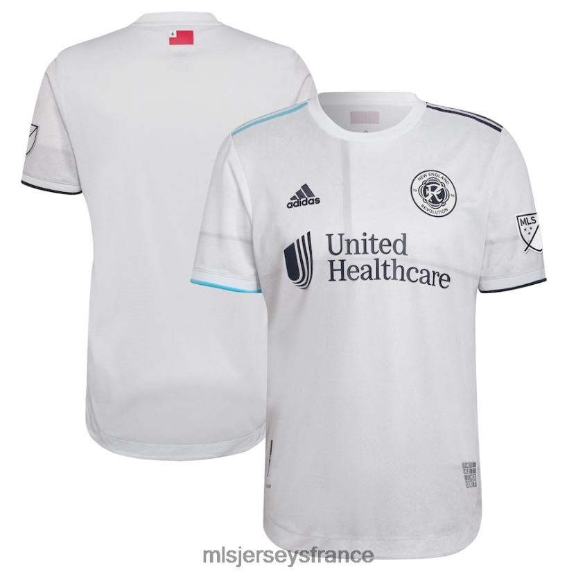 Jersey maillot vierge authentique secondaire adidas revolution de la nouvelle-angleterre blanc 2022 Hommes MLS Jerseys 8664VV984