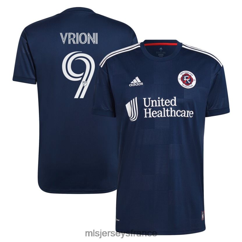 Jersey New England Revolution Giacomo Vrioni adidas marine 2023 The Liberty Kit réplique maillot de joueur Hommes MLS Jerseys 8664VV931
