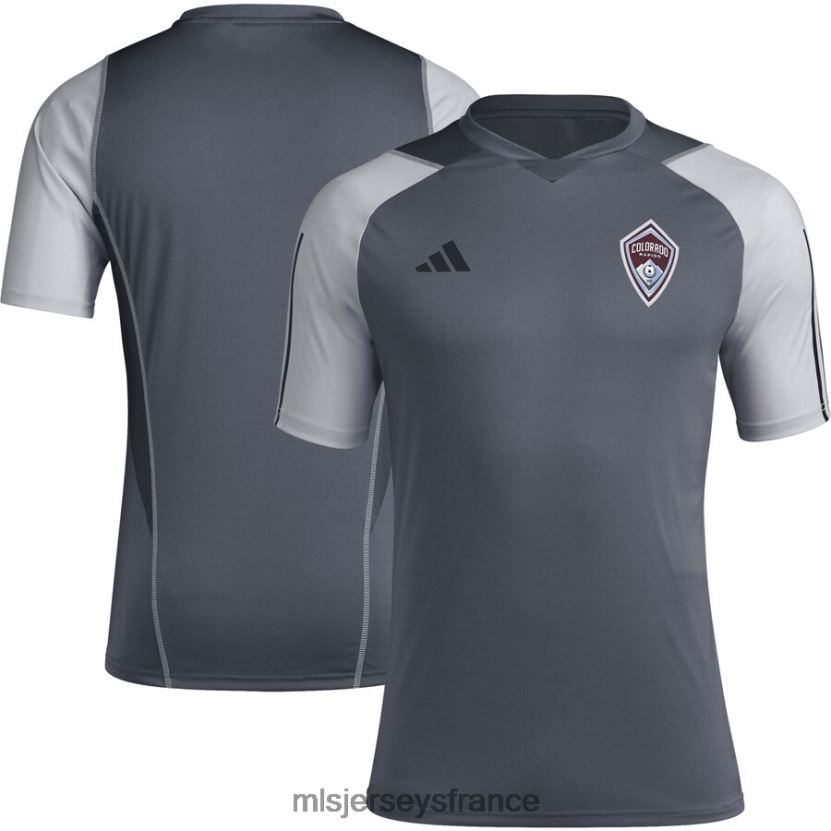 Jersey maillot d'entraînement sur le terrain colorado rapids adidas gris 2023 Hommes MLS Jerseys 8664VV664