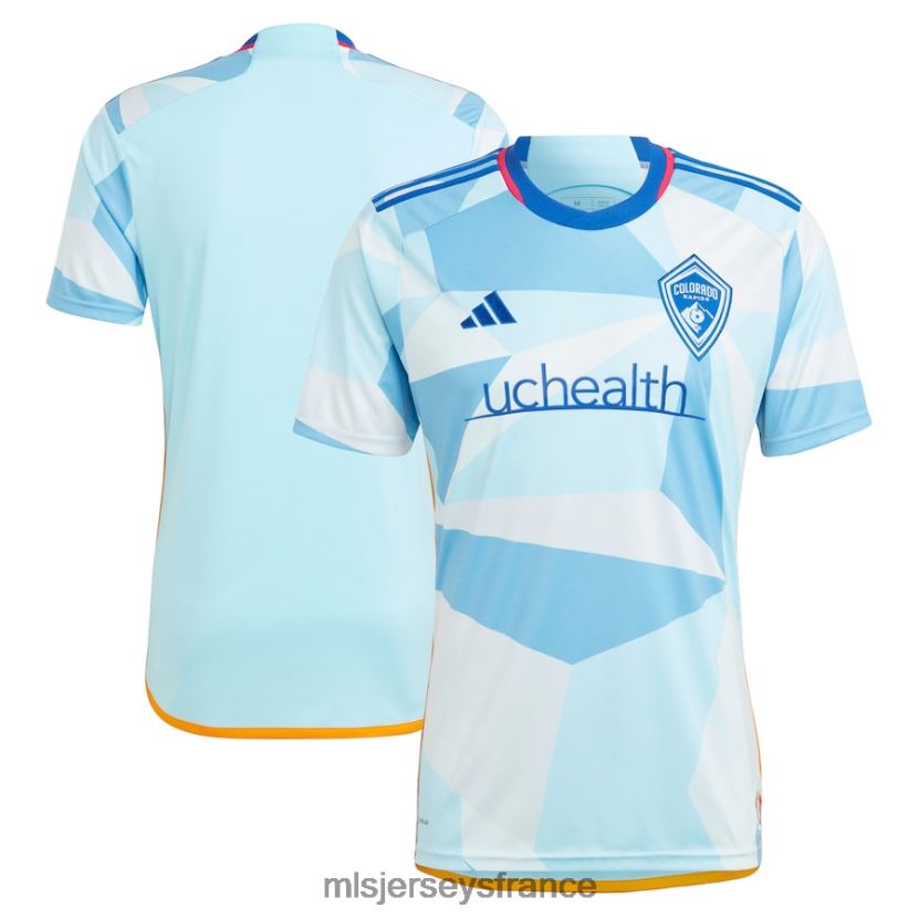 Jersey maillot réplique adidas colorado rapids bleu clair 2023 new day kit Hommes MLS Jerseys 8664VV317