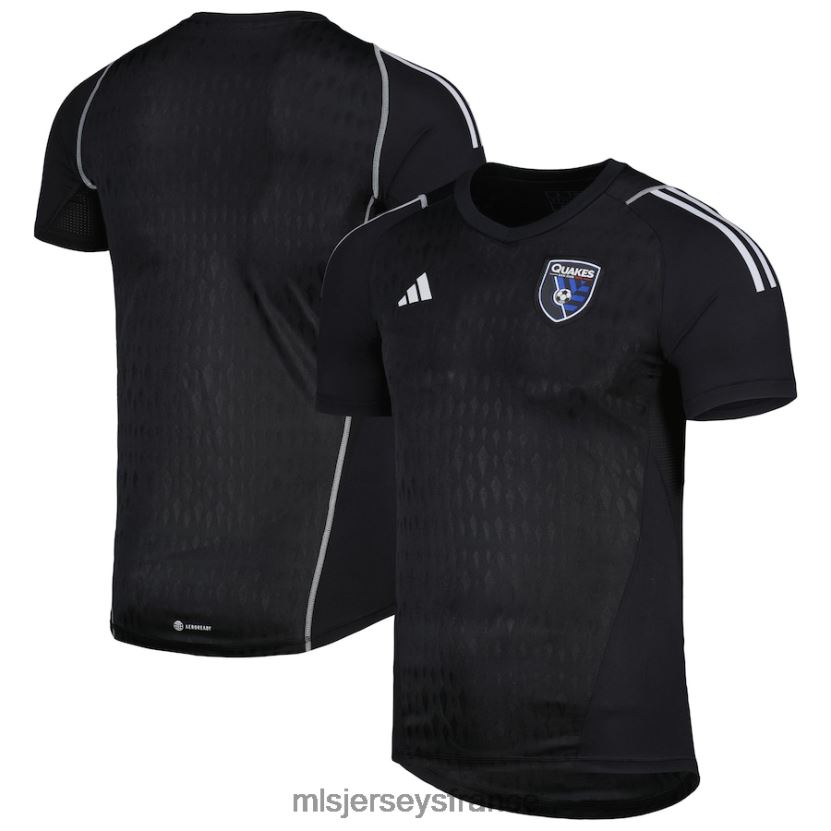 Jersey maillot de gardien de but réplique adidas 2023 des tremblements de terre de San Jose noir Hommes MLS Jerseys 8664VV583