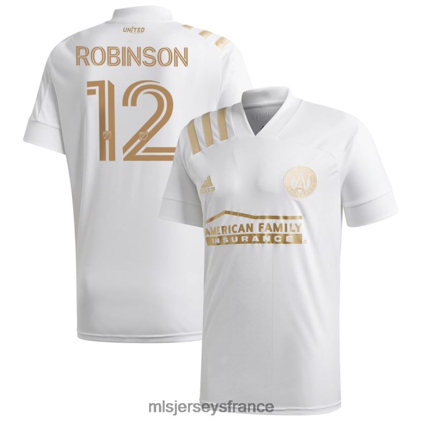 Jersey atlanta united fc miles robinson adidas blanc 2020 maillot réplique du roi Hommes MLS Jerseys 8664VV1407