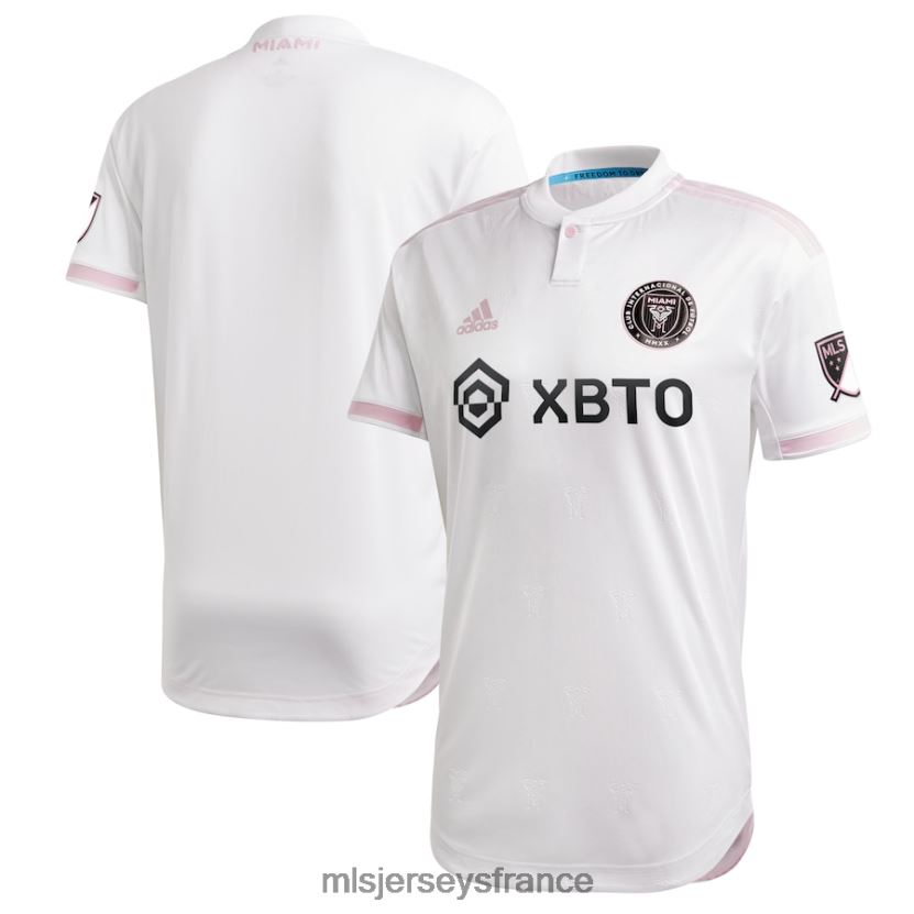 Jersey maillot inter miami cf adidas blanc 2020 primaire authentique Hommes MLS Jerseys 8664VV909