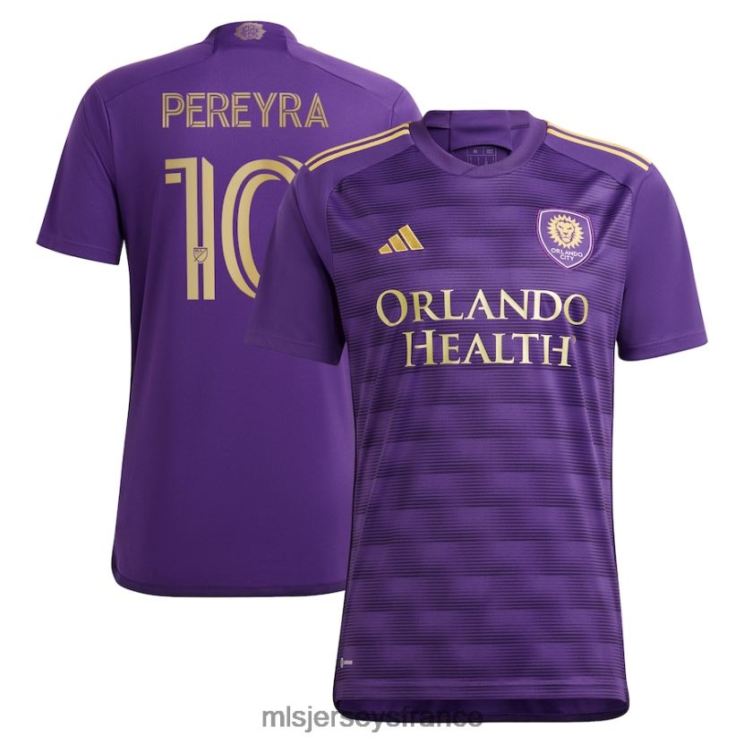 Jersey orlando city sc mauricio pereyra adidas violet 2023 the wall kit réplique maillot de joueur Hommes MLS Jerseys 8664VV899