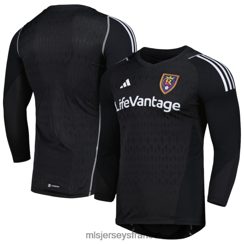 Jersey maillot de gardien de but real salt Lake adidas noir 2023 réplique à manches longues Hommes MLS Jerseys 8664VV1104